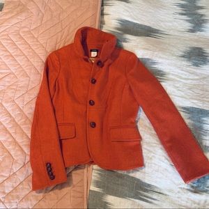 JCrew Ruffle Collar Regent Blazer